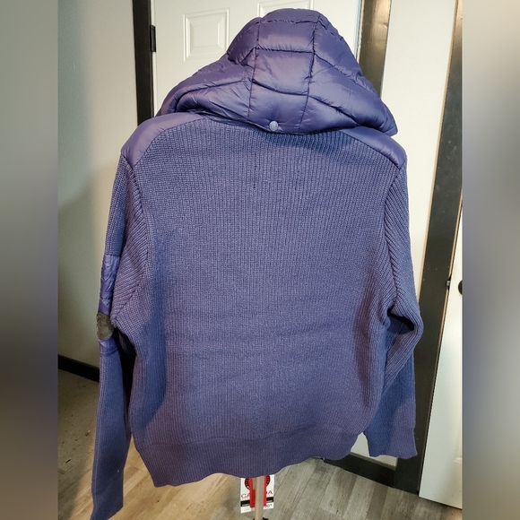 NEW Canada Weathergear Womens Puffer Quilted Sweater  Jacket Blue SIZE LARGE - Picture 5 of 13